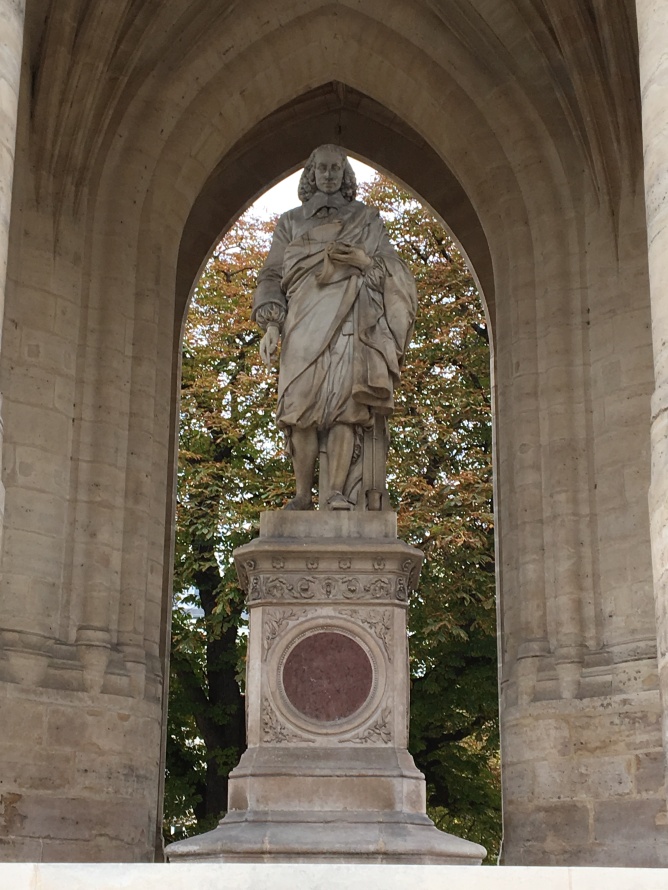 Blaise Pascal statue in Paris